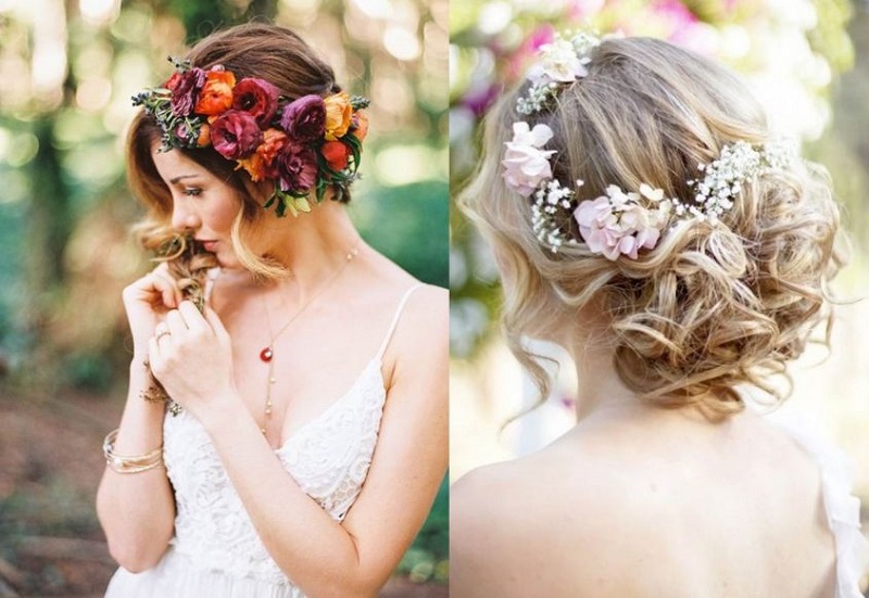 Hairstyles from boho-chic