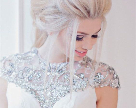 Hairstyles with Diadems and Tiaras for Brides Always