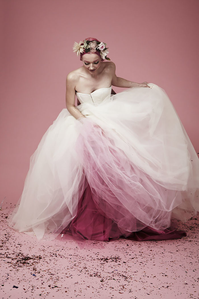 Wedding Dress with Color