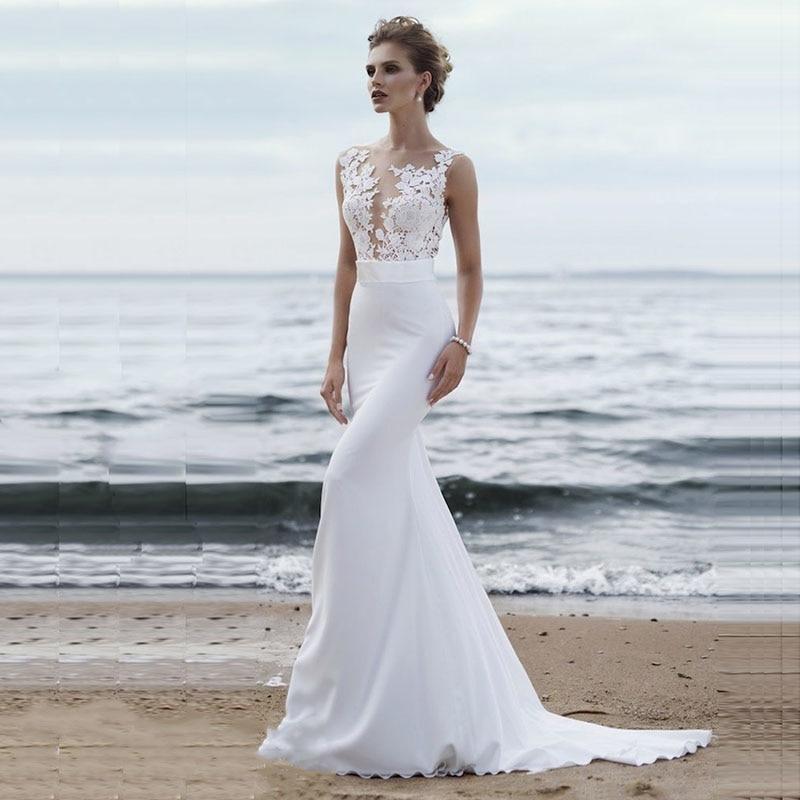 Beach wedding dress: Some wedding dresses to choose a dreamy marine look