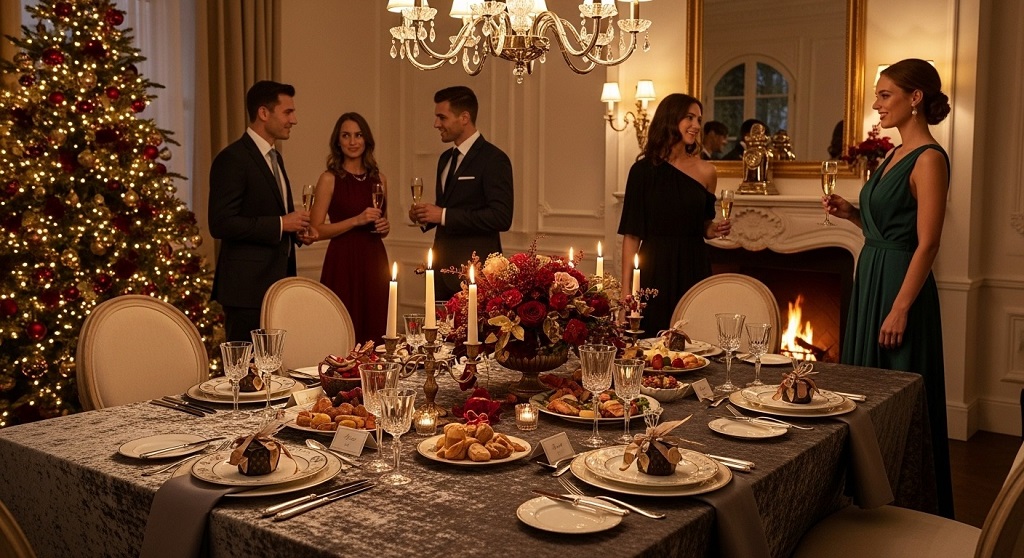 What if I have a small space but still want a luxurious Christmas party