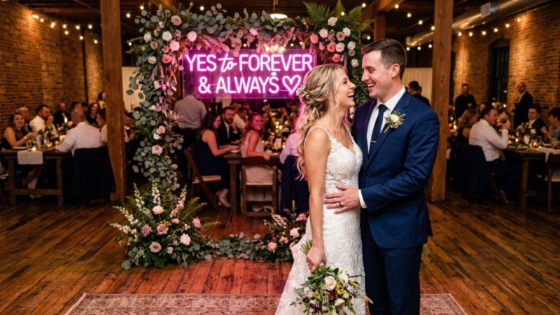 How to Pick Custom LED Signs for Your Ohio Wedding